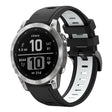 Compatible with Garmin Epix Pro 47mm Sports Two-Color Silicone Watch Band(Black+White) - free shipping - PMC TechLife - Order now!