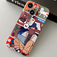 For iPhone 14 Plus Painted Pattern Precise Hole PC Phone Case(Holiday Uncle) - iPhone 14 Plus Cases by PMC TechLife | Online Shopping South Africa | PMC TechLife