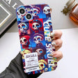 For iPhone 14 Pro Painted Pattern Precise Hole PC Phone Case(Cute Skull) - iPhone 14 Pro Cases by PMC TechLife | Online Shopping South Africa | PMC TechLife