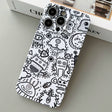 For iPhone 13 Pro Painted Pattern Precise Hole PC Phone Case(Block Monster) - iPhone 13 Pro Cases by PMC TechLife | Online Shopping South Africa | PMC TechLife