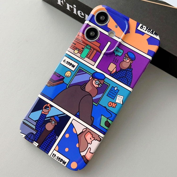 For iPhone 11 Painted Pattern Precise Hole PC Phone Case(Working Uncle)