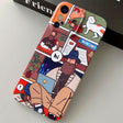 For iPhone X / XS Painted Pattern Precise Hole PC Phone Case(Holiday Uncle) - More iPhone Cases by PMC TechLife | Online Shopping South Africa | PMC TechLife