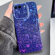 For iPhone 8 Plus / 7 Plus Painted Pattern Precise Hole PC Phone Case(Red Blue Graffiti) - More iPhone Cases by PMC TechLife | Online Shopping South Africa | PMC TechLife