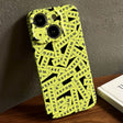 For iPhone 15 Painted Pattern Precise Hole PC Phone Case(Green Label) - iPhone 15 Cases by PMC TechLife | Online Shopping South Africa | PMC TechLife