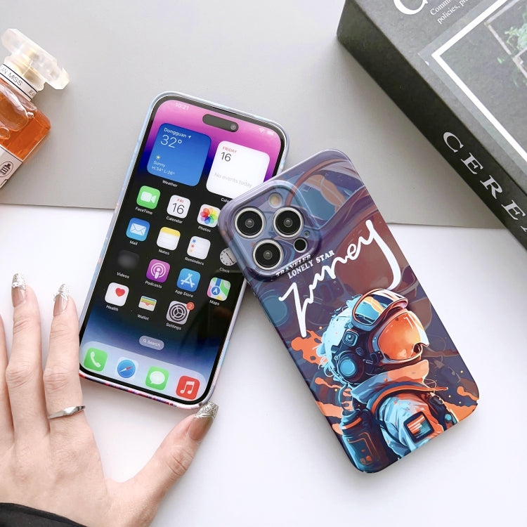 For iPhone 11 Pro Painted Pattern Precise Hole PC Phone Case(Abstract Flower)