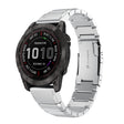 Compatible with Garmin Fenix 7 Pro 51mm Tortoise Shell Stainless Steel Watch Band(Sliver) - free shipping - PMC TechLife - Order now!