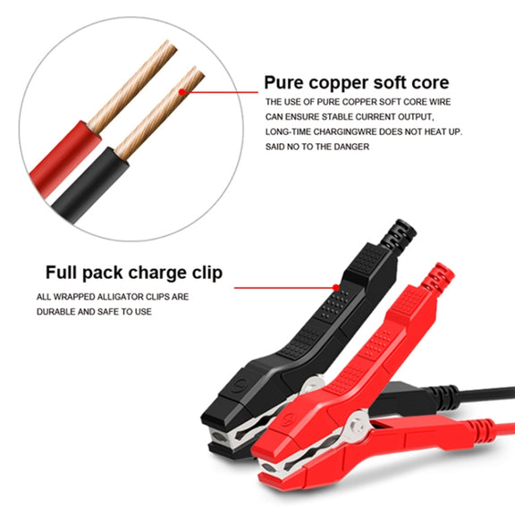 FOXSUR FBC1206E 6A 12V Car / Motorcycle Smart Battery Charger(US Plug)