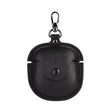 For Bose QuietComfort Earbuds II Leather TWS Earphone Protective Case with Hook(Black) - Other Earphone Case by PMC TechLife | Online Shopping South Africa | PMC TechLife