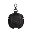 For Samsung Galaxy Buds Live / Pro Leather TWS Earphone Protective Case with Hook(Black) - Samsung Earphone Case by PMC TechLife | Online Shopping South Africa | PMC TechLife