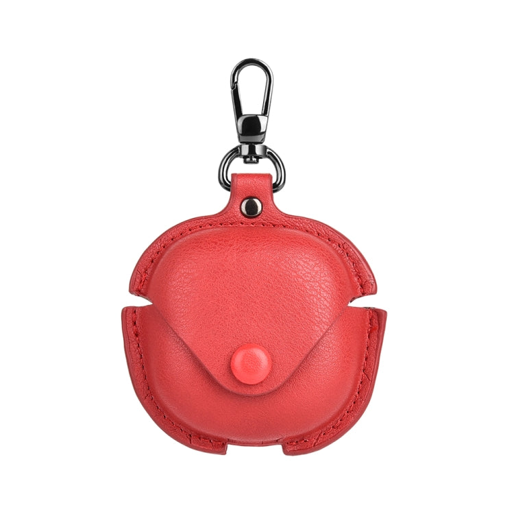For Samsung Galaxy Buds Live / Pro Leather TWS Earphone Protective Case with Hook(Red)