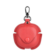 For Samsung Galaxy Buds Live / Pro Leather TWS Earphone Protective Case with Hook(Red)