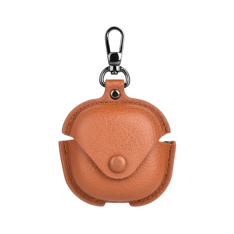 For Samsung Galaxy Buds Live / Pro Leather TWS Earphone Protective Case with Hook(Yellow)