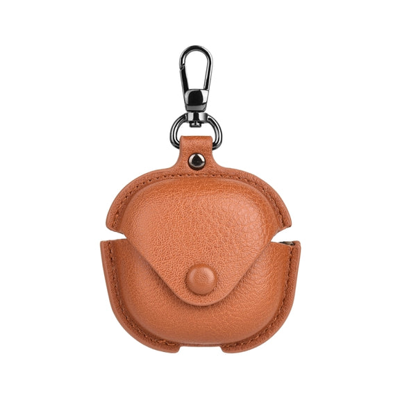 For Samsung Galaxy Buds Live / Pro Leather TWS Earphone Protective Case with Hook(Yellow)