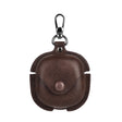 For Samsung Galaxy Buds Live / Pro Leather TWS Earphone Protective Case with Hook(Brown) - Samsung Earphone Case by PMC TechLife | Online Shopping South Africa | PMC TechLife