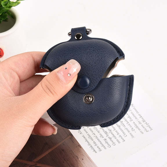 For Samsung Galaxy Buds Live / Pro Leather TWS Earphone Protective Case with Hook(Black)
