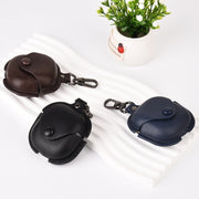 For Samsung Galaxy Buds Live / Pro Leather TWS Earphone Protective Case with Hook(Black)