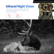 ESCAM QF380 4MP Network Solar PIR Alert Smart Wildlife Hunting Camera, 4G:US Version(Camouflage)
