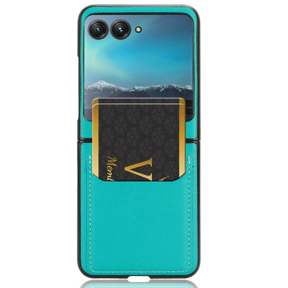 For Motorola Moto Razr 40 Ultra Litchi Texture Card Slot Phone Case(Green)