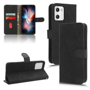 For UMIDIGI C2 / C1 / C1 Max Skin Feel Magnetic Flip Leather Phone Case(Black)