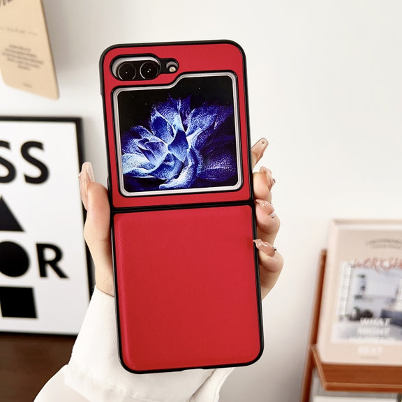 For Samsung Galaxy Z Flip5 Morandi PC Shockproof Phone Case(Red)