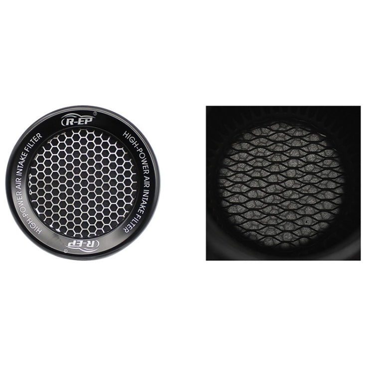 XH-UN077-079 Car High Flow Cold Cone Engine Air Intake Filter, Size:76mm(Green)