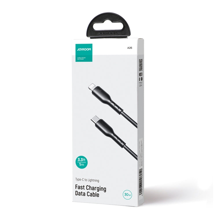 JOYROOM SA26-CL3 Flash Charge Series 30W USB-C / Type-C to 8 Pin Fast Charging Data Cable, Cable Length:1m(Black)
