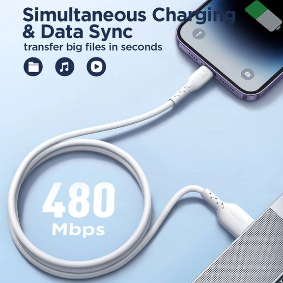 JOYROOM SA26-CL3 Flash Charge Series 30W USB-C / Type-C to 8 Pin Fast Charging Data Cable, Cable Length:1m(Black)