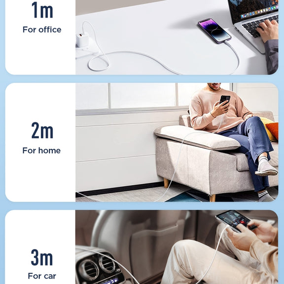 JOYROOM SA26-CL3 Flash Charge Series 30W USB-C / Type-C to 8 Pin Fast Charging Data Cable, Cable Length:1m(Black)