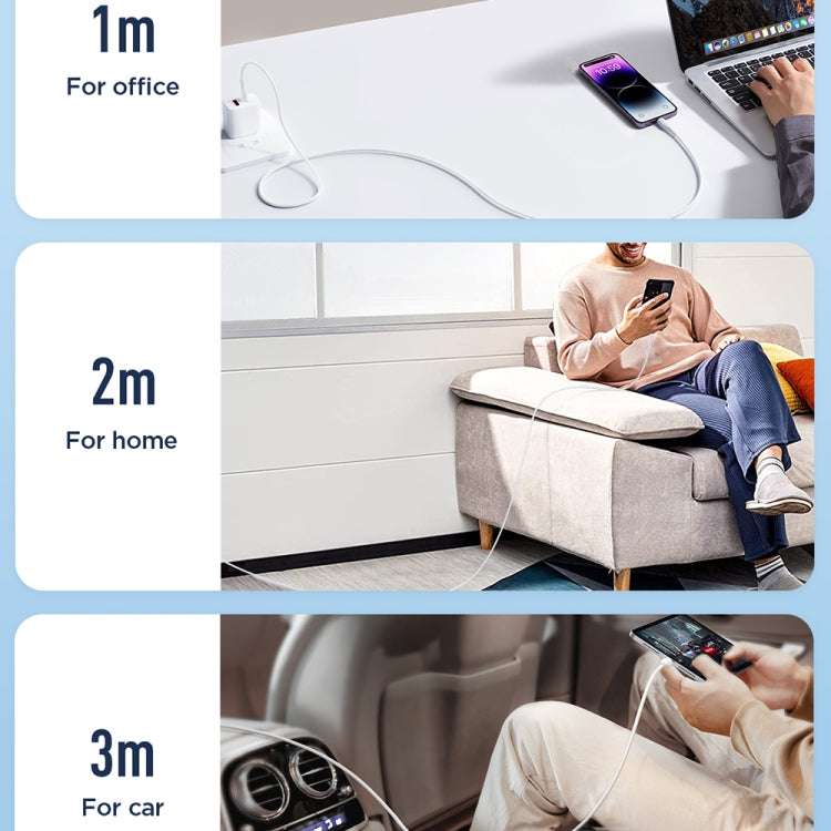 JOYROOM SA26-CL3 Flash Charge Series 30W USB-C / Type-C to 8 Pin Fast Charging Data Cable, Cable Length:1m(Black)