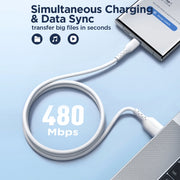 JOYROOM SA26-AC3 Flash Charge Series 3A USB to USB-C / Type-C Fast Charging Data Cable, Cable Length:1m(Black)