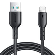 JOYROOM SA26-AL3 Flash Charge Series 3A USB to 8 Pin Fast Charging Data Cable, Cable Length:1m(Black) - Normal Style Cable by JOYROOM | Online Shopping South Africa | PMC TechLife | Buy Now Pay Later Mobicred