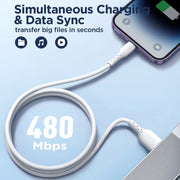JOYROOM SA26-AL3 Flash Charge Series 3A USB to 8 Pin Fast Charging Data Cable, Cable Length:1m(Black)