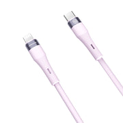 Nillkin 2.4A USB-C/Type-C to 8 Pin Silicone Data Cable, Length: 1.2m(Purple)