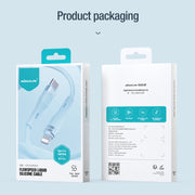 Nillkin 2.4A USB-C/Type-C to 8 Pin Silicone Data Cable, Length: 1.2m(Purple)