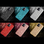 For Xiaomi Redmi Note 12 4G/5G Global Glitter Powder Shockproof TPU Phone Case(Black)