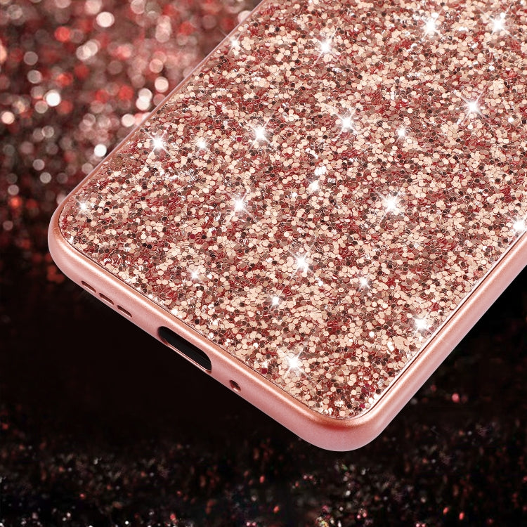 For Xiaomi Redmi Note 12 4G/5G Global Glitter Powder Shockproof TPU Phone Case(Black)