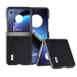 For Motorola Razr 40 Ultra ABEEL Dual Color Lichi Texture PU Phone Case(Black) - free shipping - PMC TechLife - Order now!