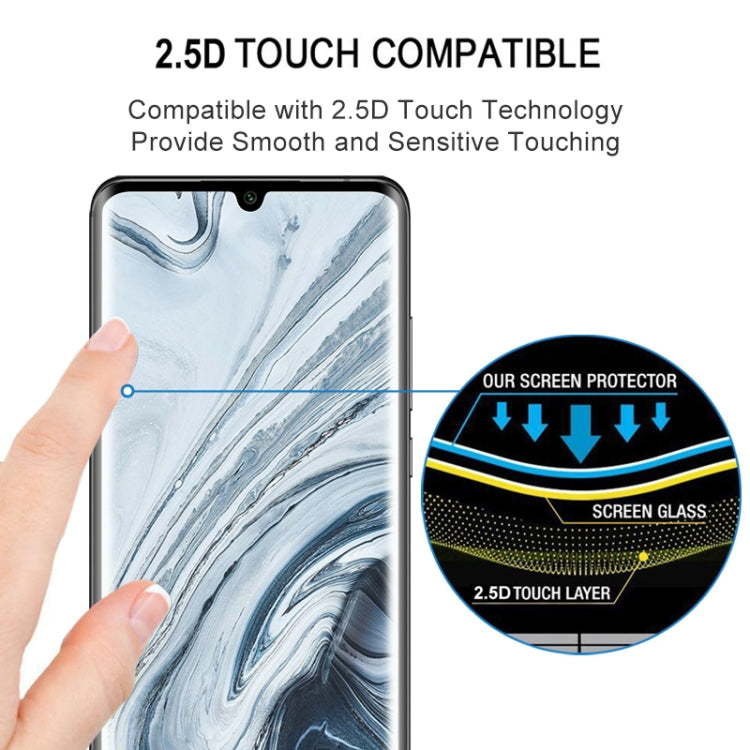 For Xiaomi Mi Note 10 Lite 25 PCS 3D Curved Edge Full Screen Tempered Glass Film(Black)