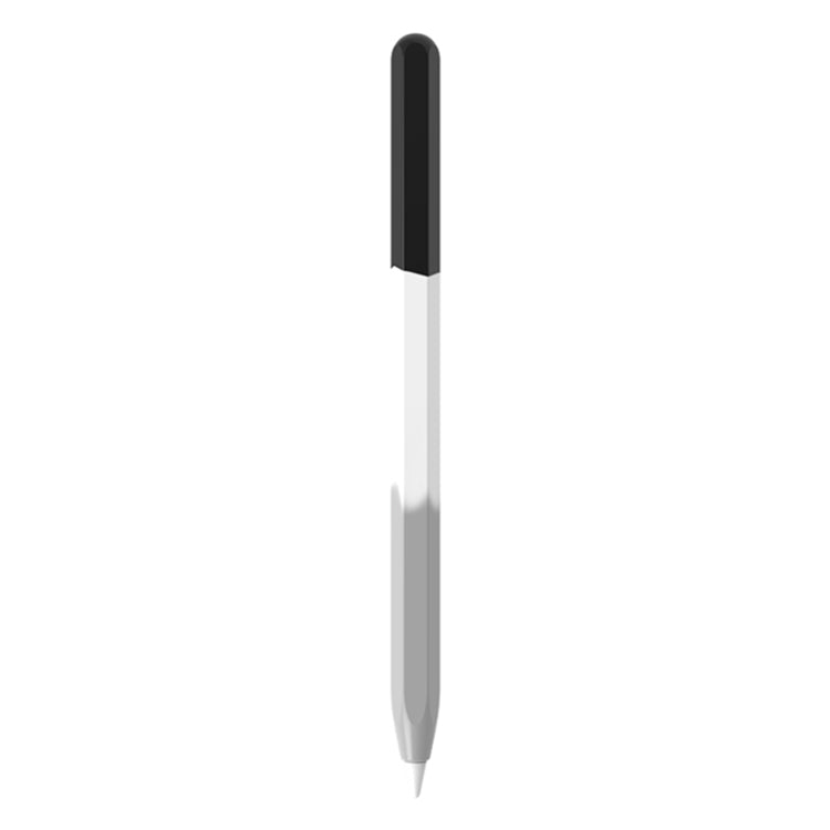 For Apple Pencil 1 LOVE MEI Rainbow Liquid Silicone Protective Pen Case(Black)
