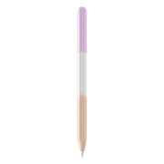 For Apple Pencil 1 LOVE MEI Rainbow Liquid Silicone Protective Pen Case(Purple)