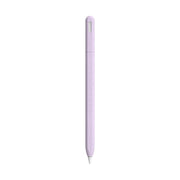 For Apple Pencil 2 LOVE MEI Frosted Leather Texture Silicone Protective Pen Case(Purple)
