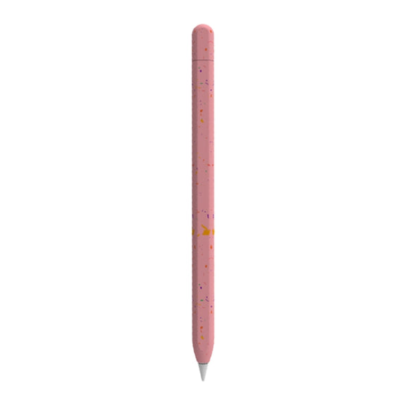 For Apple Pencil 2 LOVE MEI Luminous Silicone Protective Pen Case(Red)