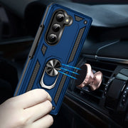 For Samsung Galaxy Z Fold5 Shockproof TPU + PC Phone Case with Protective Strap(Royal Blue)