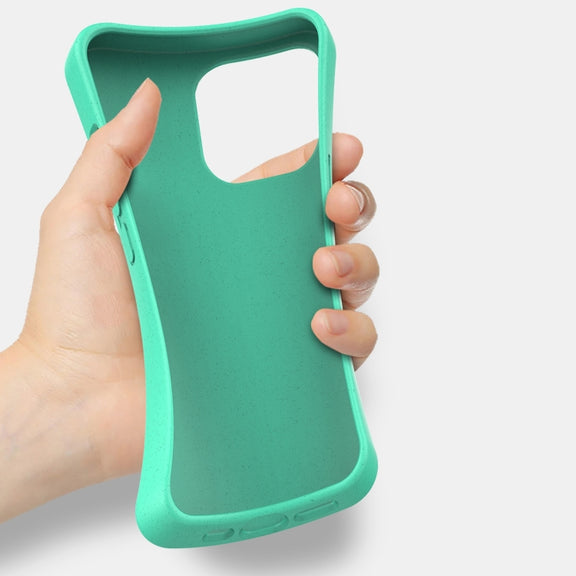 For iPhone 15 Pro Starry Series Shockproof Straw Material + TPU Protective Case(Blue)
