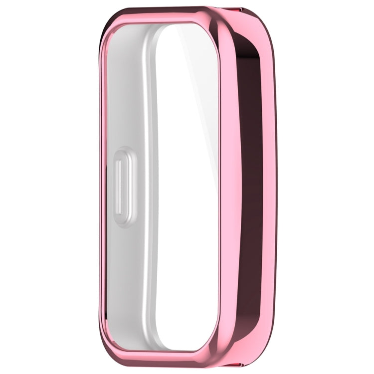 For Huawei Band 10 / 9 / 8 Full Coverage TPU Electroplating Watch Protective Case(Pink)