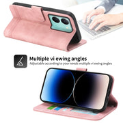 For vivo Y36 Dierfeng Dream Line Leather Phone Case(Pink)