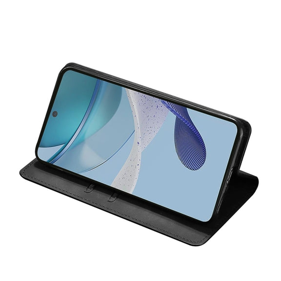 For Honor 90 5G Skin Feel Magnetic Leather Phone Case(Black)