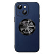 For iPhone 14 SULADA Microfiber Leather MagSafe Magnetic Phone Case(Blue) - iPhone 14 Cases by SULADA | Online Shopping South Africa | PMC TechLife | Buy Now Pay Later Mobicred
