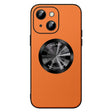For iPhone 14 SULADA Microfiber Leather MagSafe Magnetic Phone Case(Orange) - iPhone 14 Cases by SULADA | Online Shopping South Africa | PMC TechLife