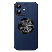 For iPhone 12 SULADA Microfiber Leather MagSafe Magnetic Phone Case(Blue)